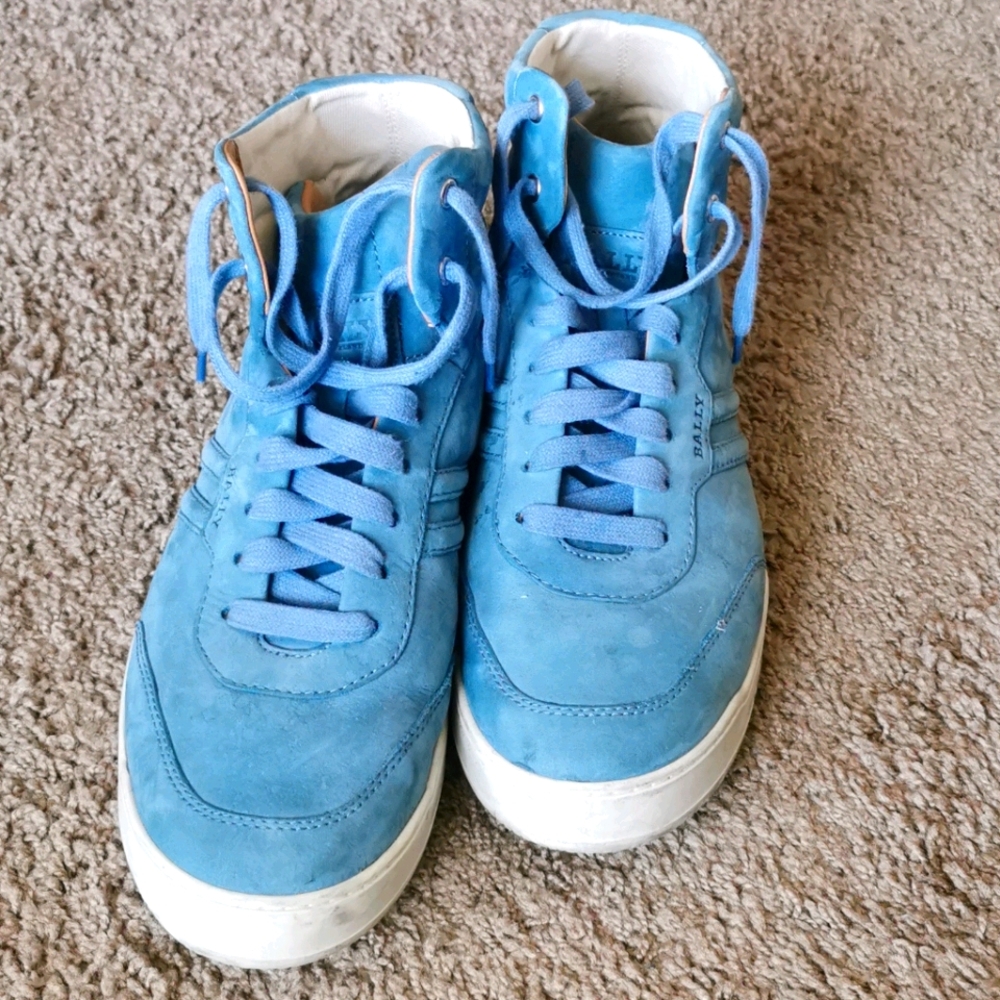 Bally Men's High top suede shoes
